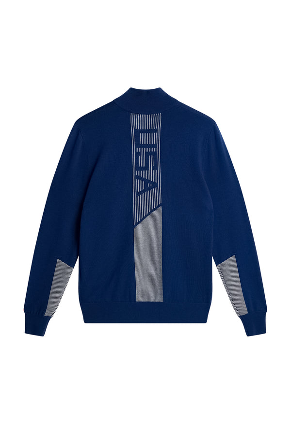 J.lindeberg Nathaniel Half Zip Sweater Estate Blue