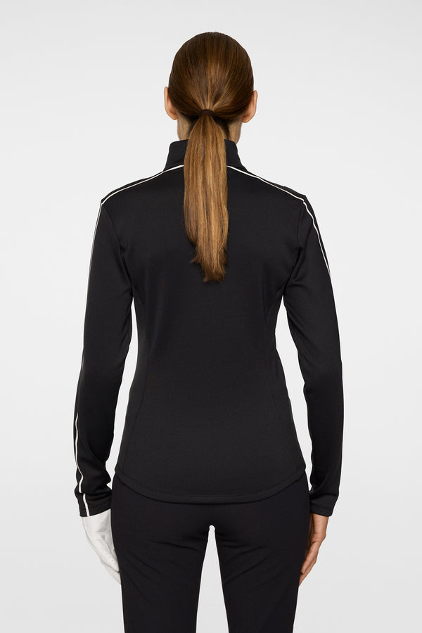 J.lindeberg Nefe Quarter Zip Mid Layer Black