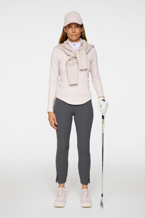 J.lindeberg Nefe Quarter Zip Mid Layer Grey Lilac