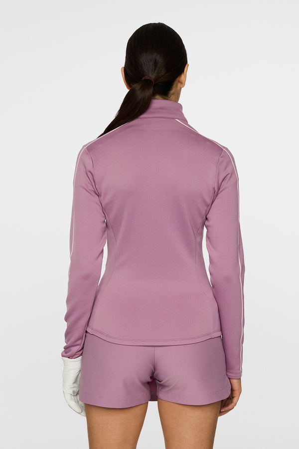 J.lindeberg Nefe Quarter Zip Mid Layer Very Grape