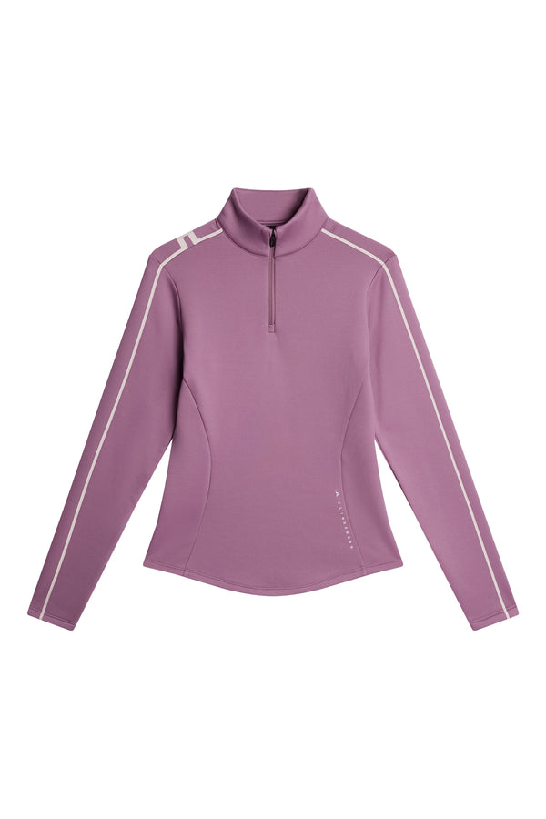J.lindeberg Nefe Quarter Zip Mid Layer Very Grape