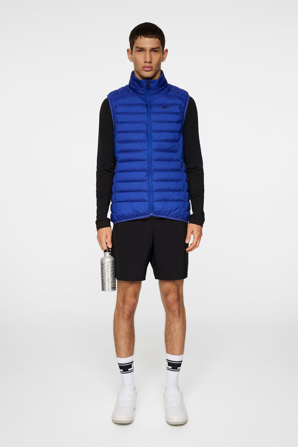 J.lindeberg Oden Light Down Vest Clematis Blue
