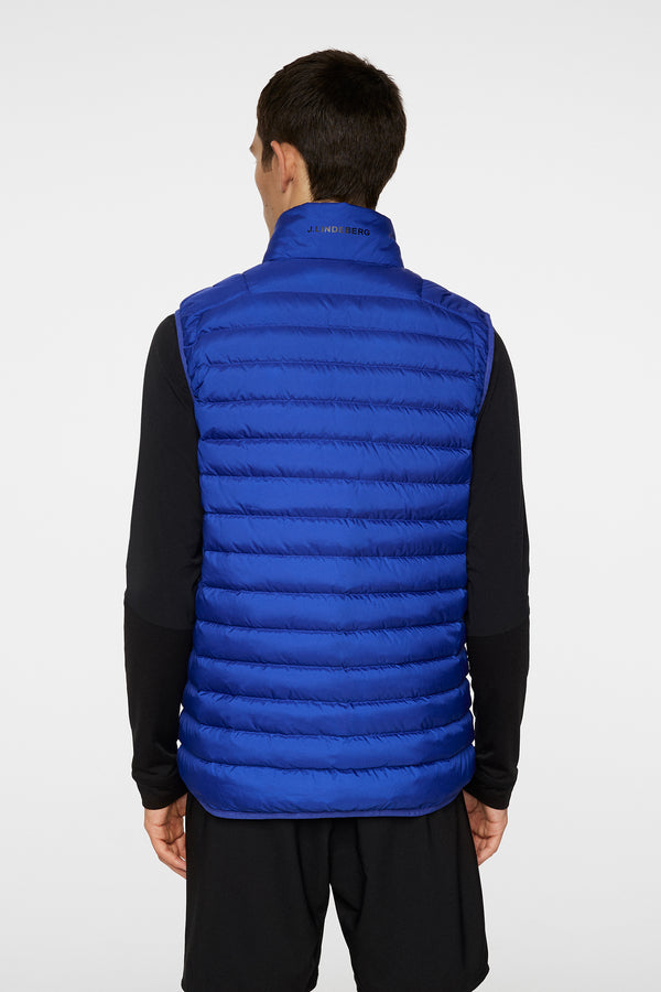 J.lindeberg Oden Light Down Vest Clematis Blue