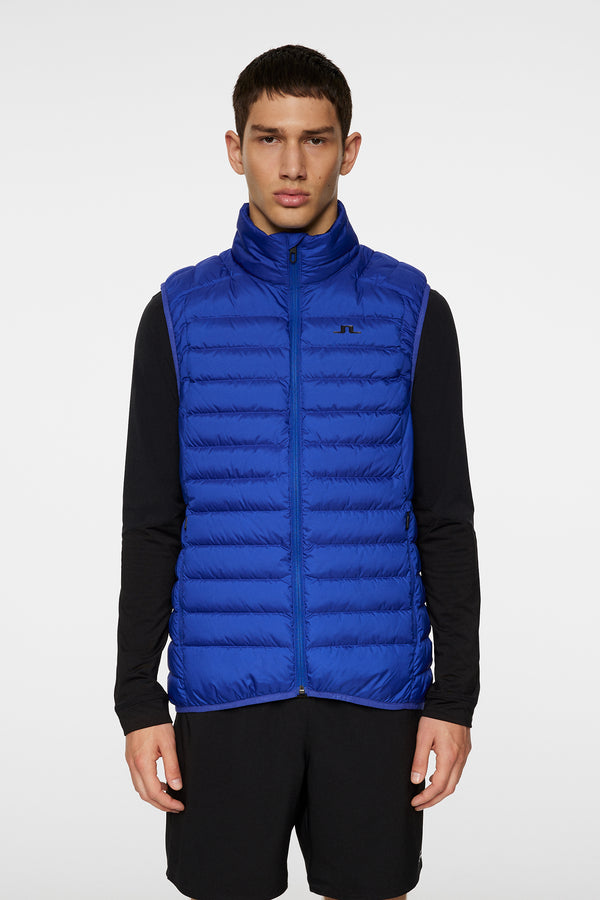 j.lindeberg Oden Light Down Vest Clematis Blue