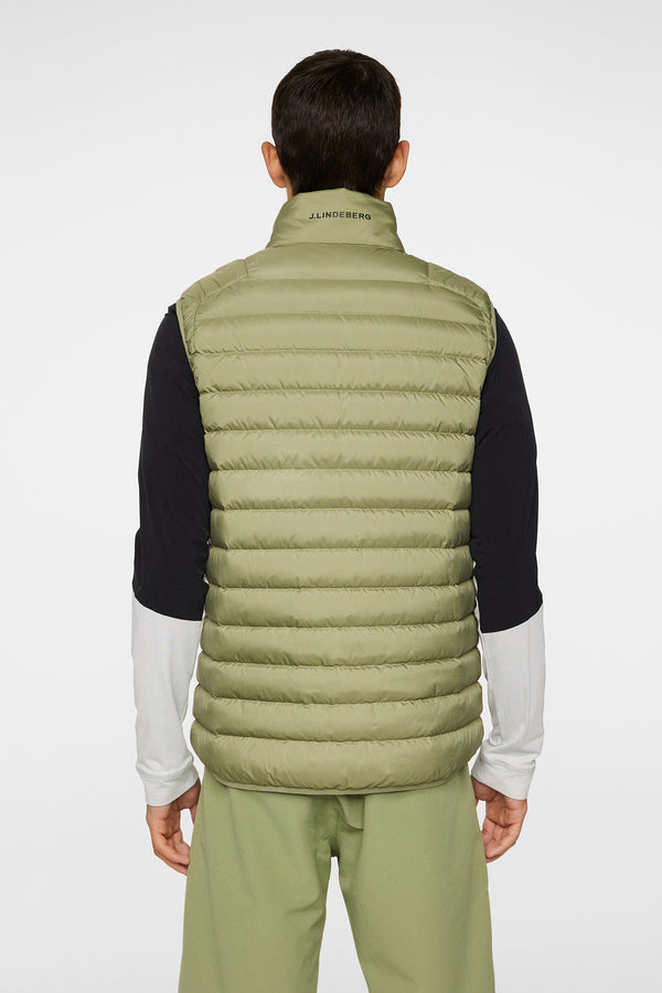 J.lindeberg Oden Light Down Vest Oil Green