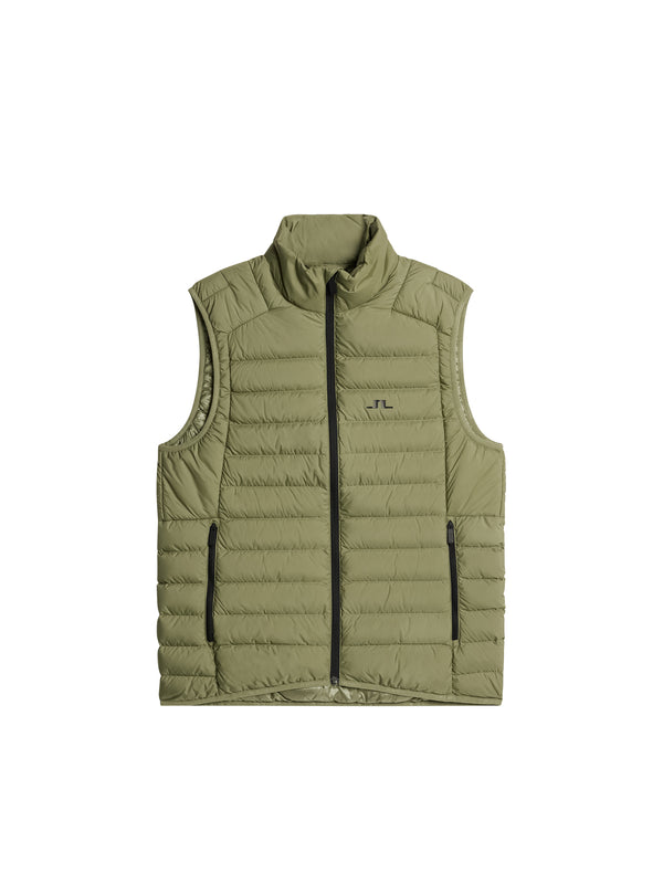 J.lindeberg Oden Light Down Vest Oil Green
