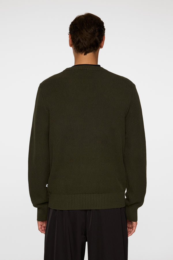 J.lindeberg Oliver Structure Sweater Forest Green