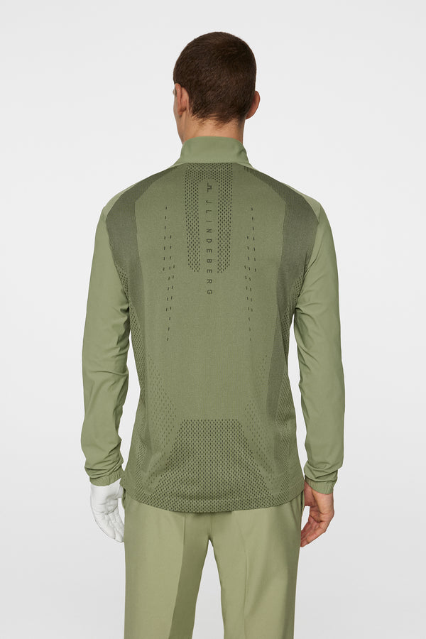 J.lindeberg Ollie Tech Mid Layer Oil Green
