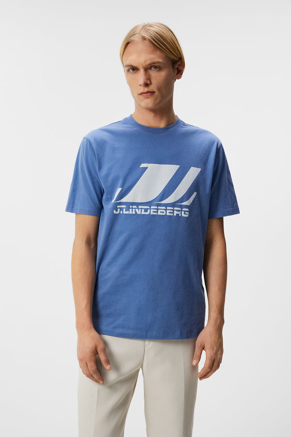 j.lindeberg Parcy Logo Tee Bijou Blue