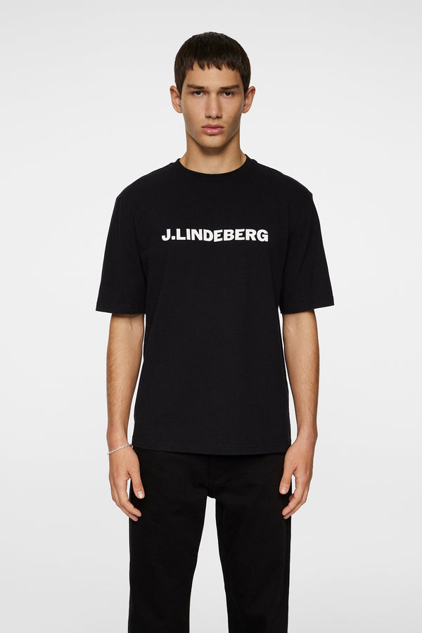 j.lindeberg Parcy Logo Tee Black