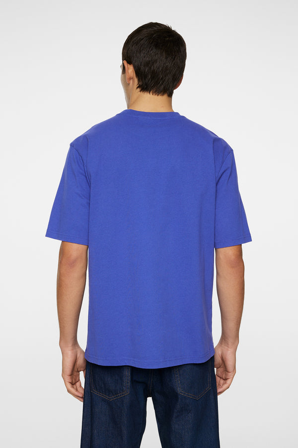 J.lindeberg Parcy Logo Tee Clematis Blue