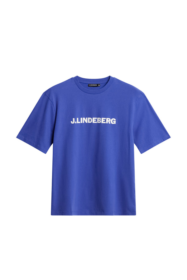 J.lindeberg Parcy Logo Tee Clematis Blue