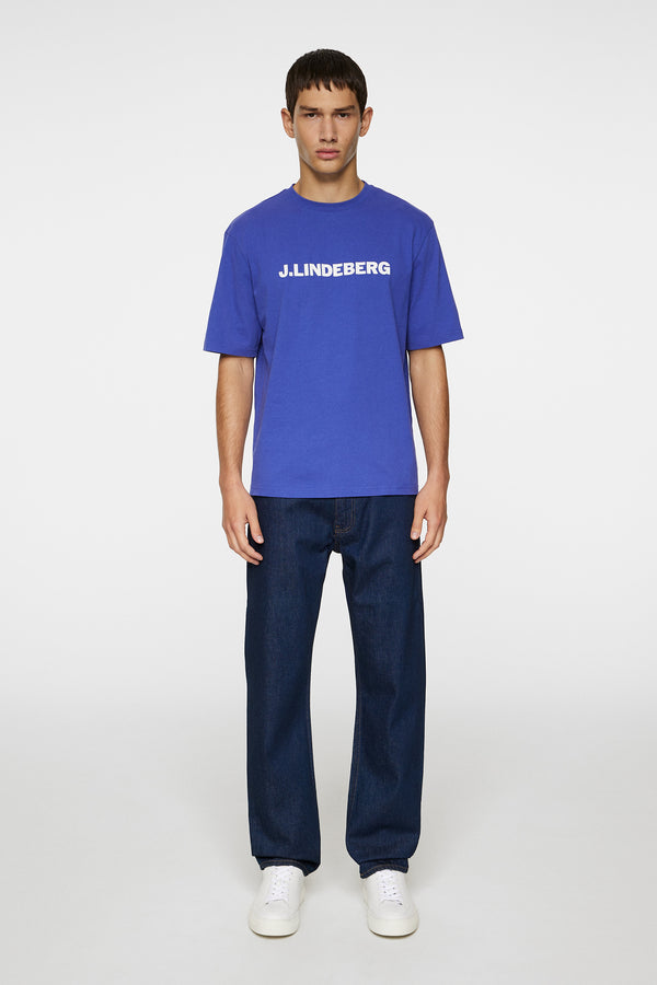 J.lindeberg Parcy Logo Tee Clematis Blue