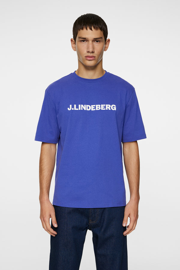 j.lindeberg Parcy Logo Tee Clematis Blue