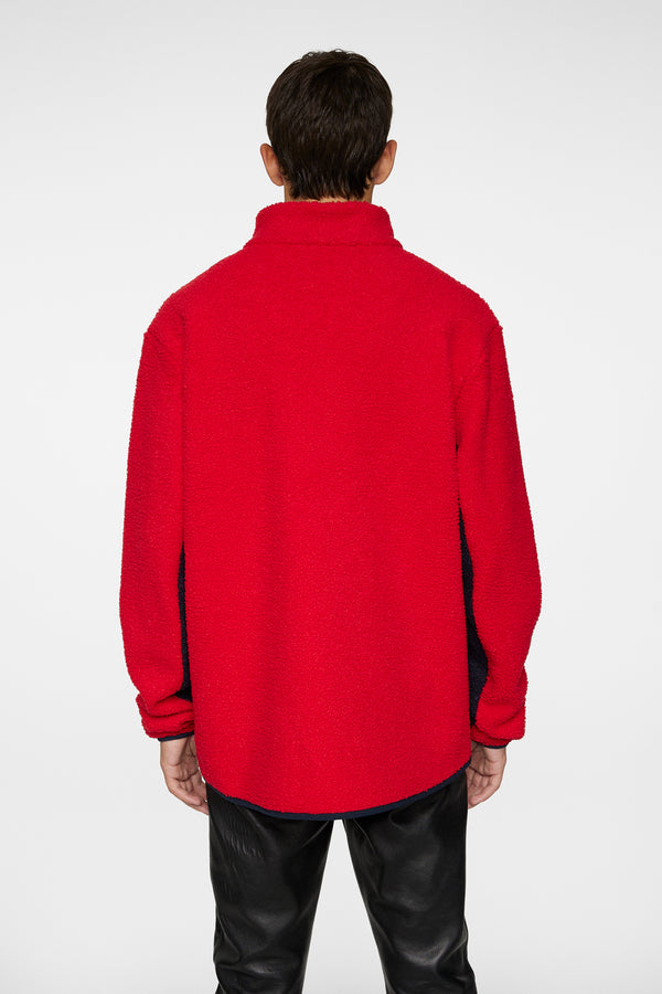 J.lindeberg Peter Pile Jacket Barbados Cherry