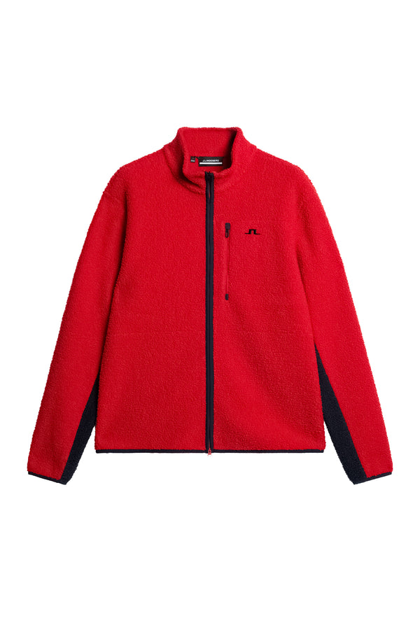 J.lindeberg Peter Pile Jacket Barbados Cherry