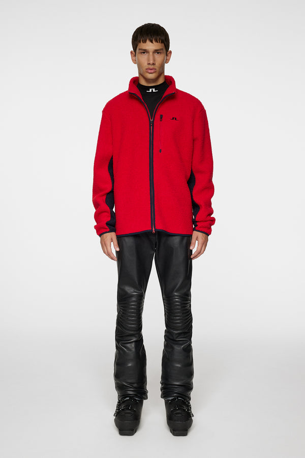 J.lindeberg Peter Pile Jacket Barbados Cherry