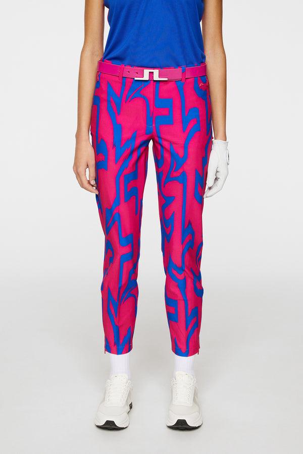 j.lindeberg Pia Print Pant Glitch Bridge Pink