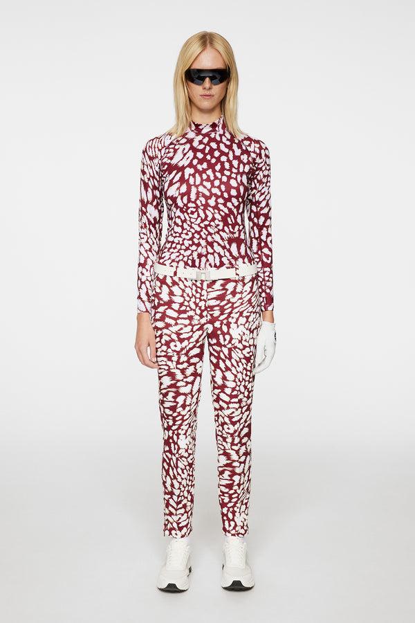 J.lindeberg Pia Print Pant Glitch Leo Lime