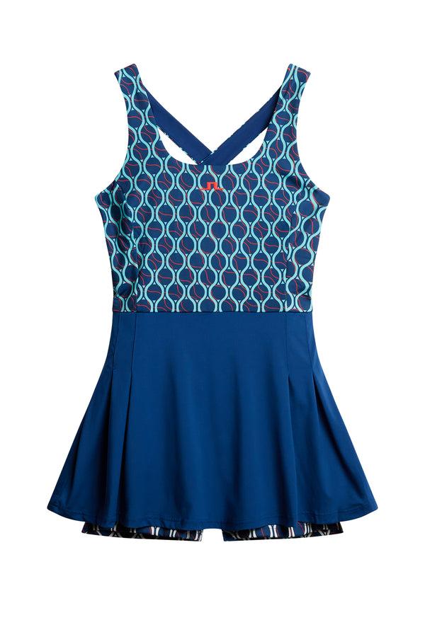 J.lindeberg Rachel Print Dress Racket Fade Estate