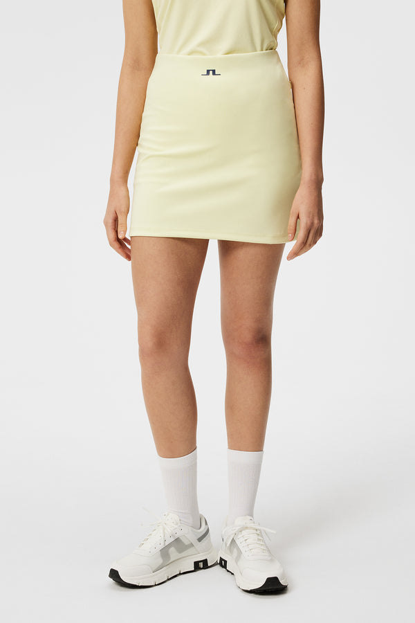 j.lindeberg Raphaela Mid Skirt Wax Yellow