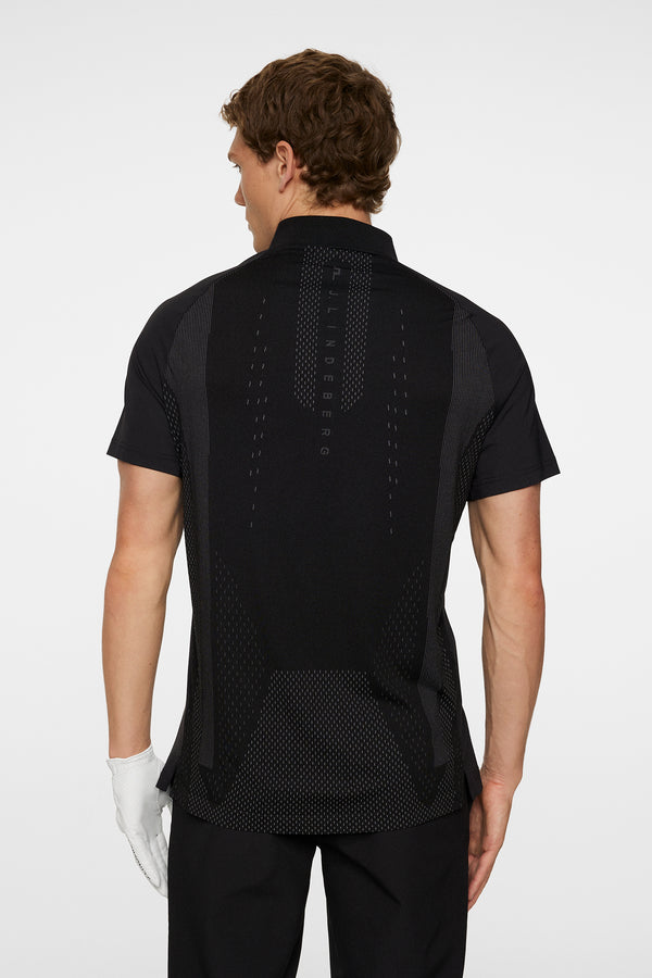 J.lindeberg Ray Hybrid Polo Black