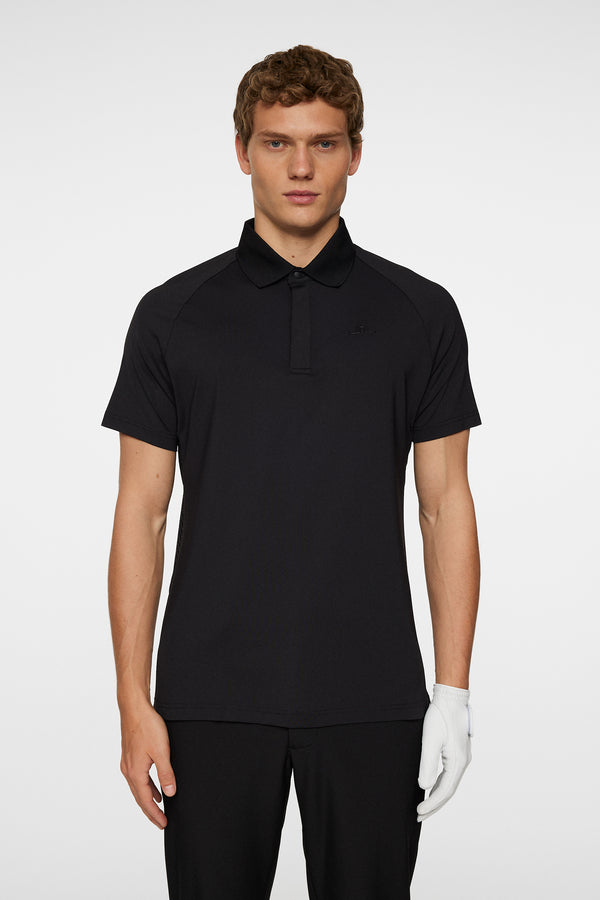 j.lindeberg Ray Hybrid Polo Black