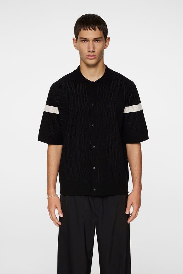 j.lindeberg Rayne Knitted Shirt Black