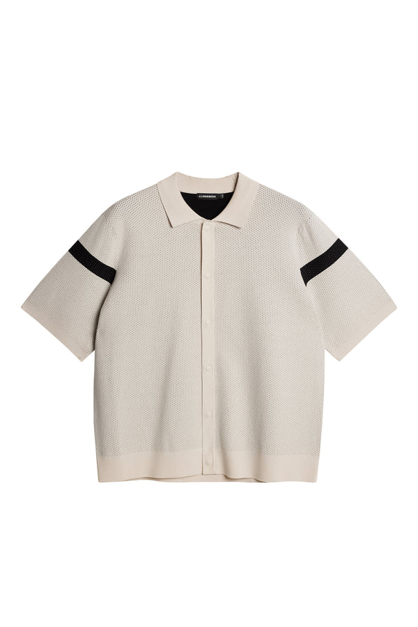 J.lindeberg Rayne Knitted Shirt Moonbeam