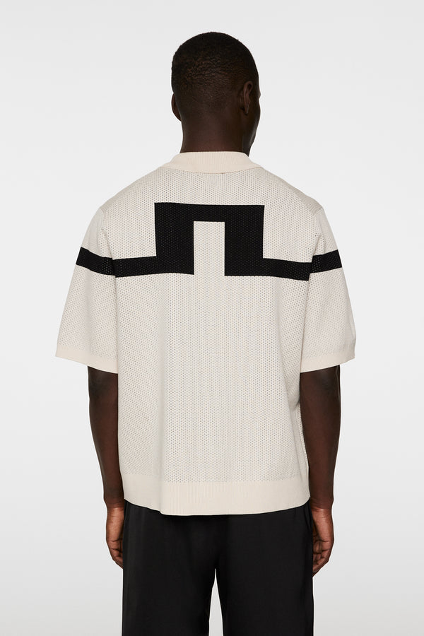 J.lindeberg Rayne Knitted Shirt Moonbeam