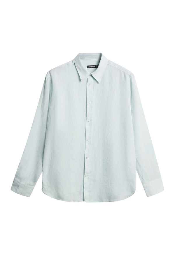 J.lindeberg Reg LS Linen Melange Shirt Winter Sky