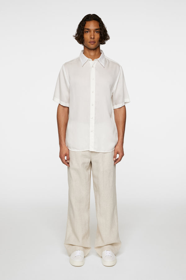 J.lindeberg Reg SS Light Tencel Shirt Cloud White