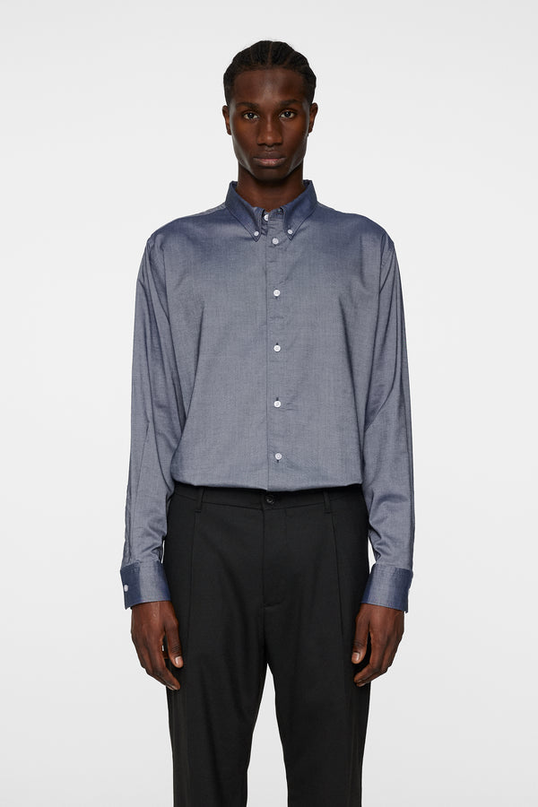 j.lindeberg Reg Stretch Oxf Shirt JL Navy