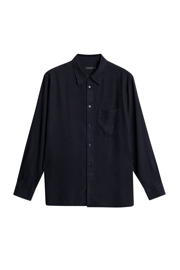 J.lindeberg Reg Struct GMD Tencel Shirt JL Navy