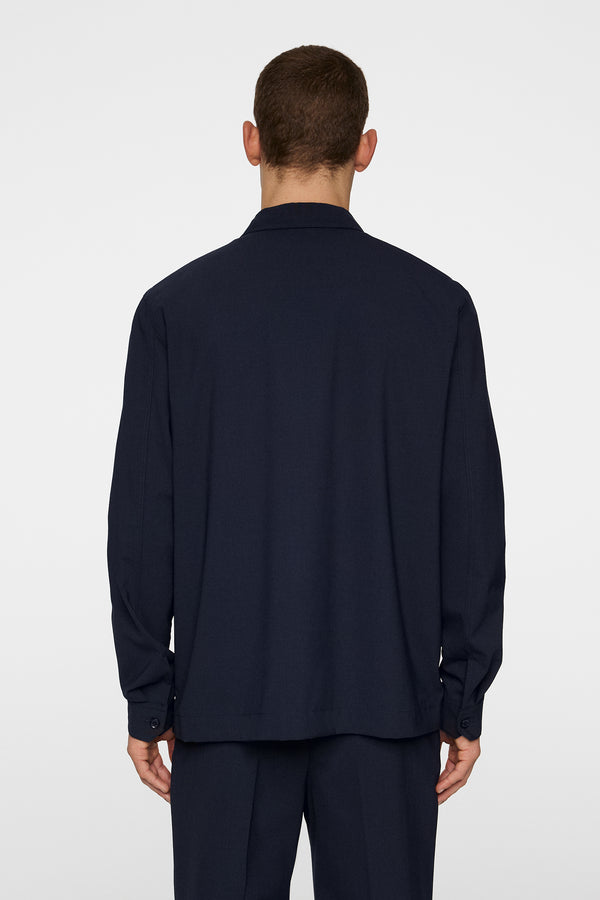 J.lindeberg Reid Drape Overshirt JL Navy
