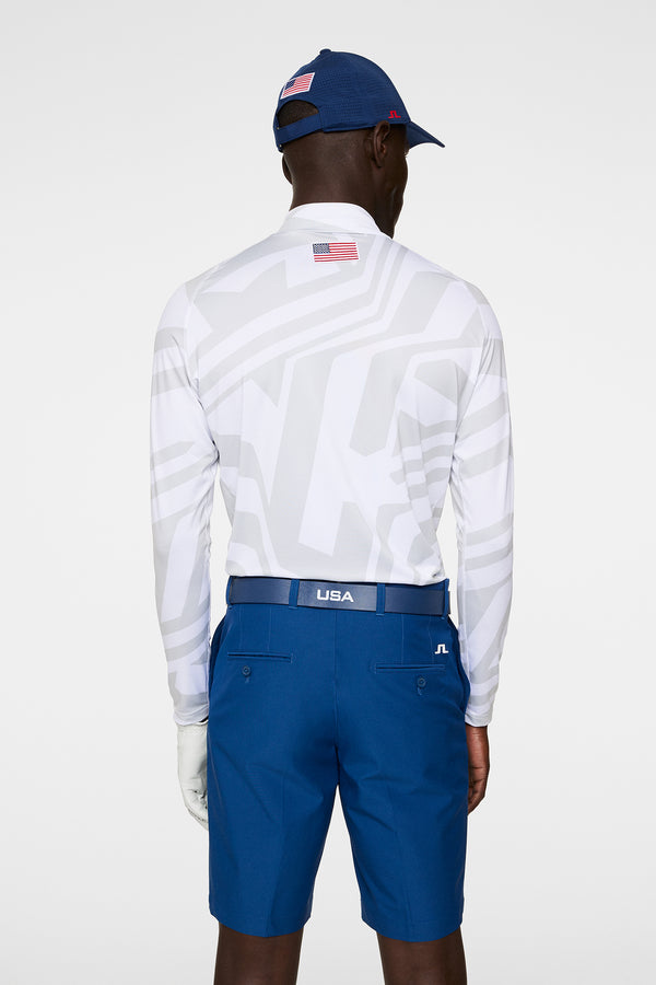 J.lindeberg Rene Print Baselayer US Golf White