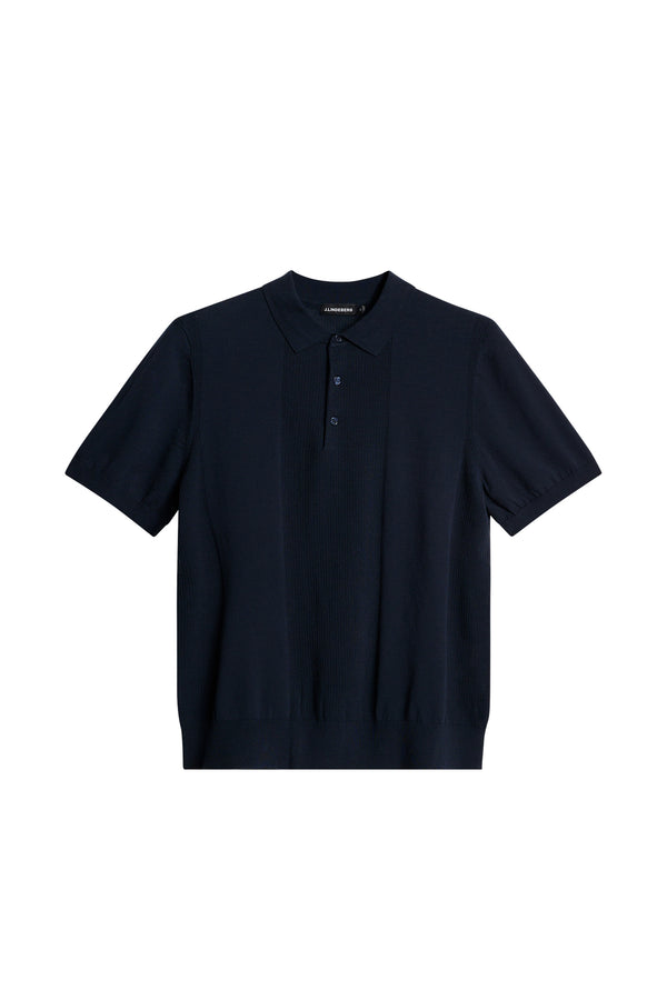 J.lindeberg Reymond Solid Stripe Polo JL Navy