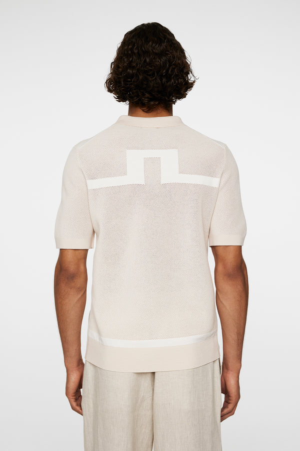 J.lindeberg Reymond Structure Knit Polo Moonbeam