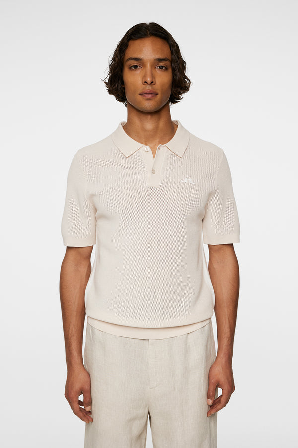 j.lindeberg Reymond Structure Knit Polo Moonbeam