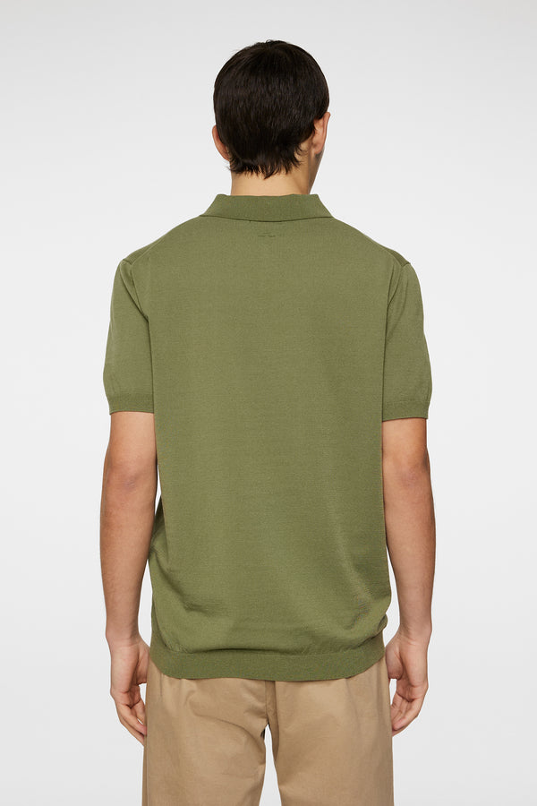 J.lindeberg Ridge Knitted Polo Olivine