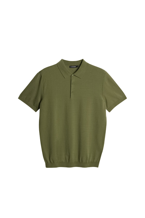 J.lindeberg Ridge Knitted Polo Olivine