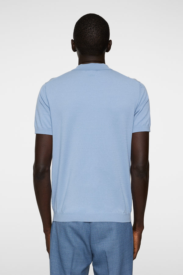 J.lindeberg Ridge Knitted Polo Rain Washed