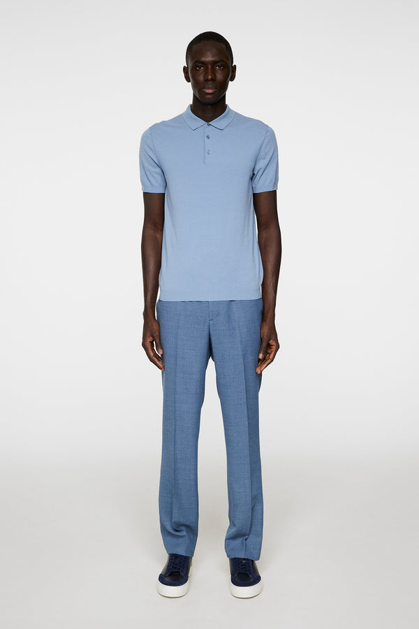 J.lindeberg Ridge Knitted Polo Rain Washed