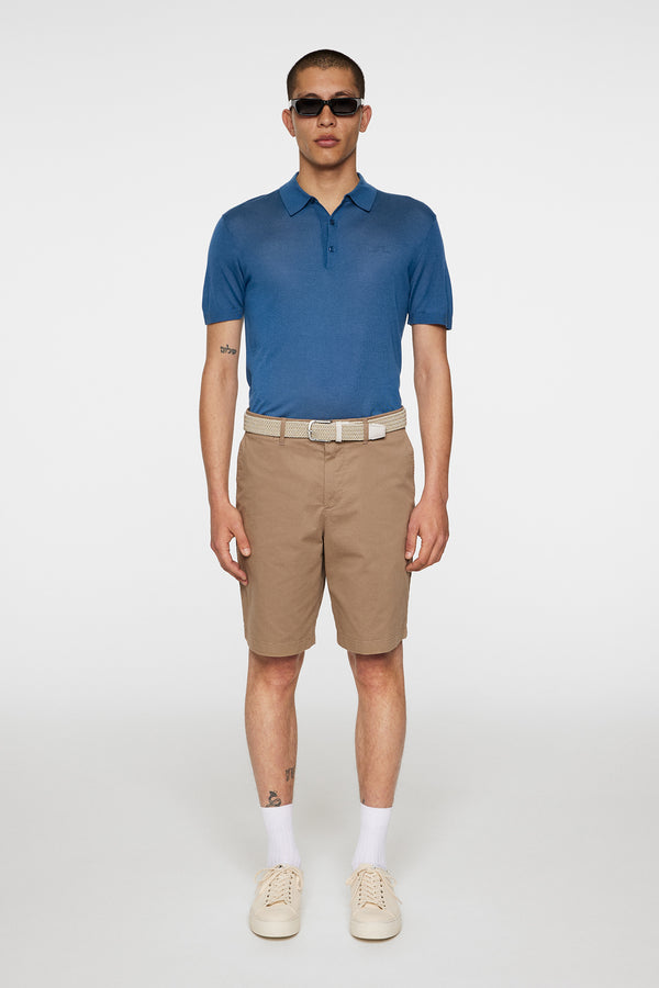 J.lindeberg Ridge Lyocell Silk Polo Dark Blue