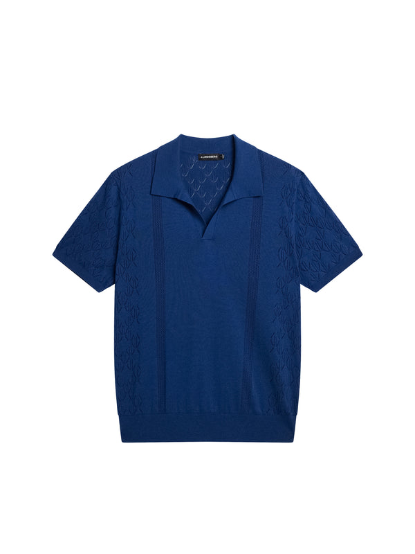 J.lindeberg Ringo Open Collar Estate Blue
