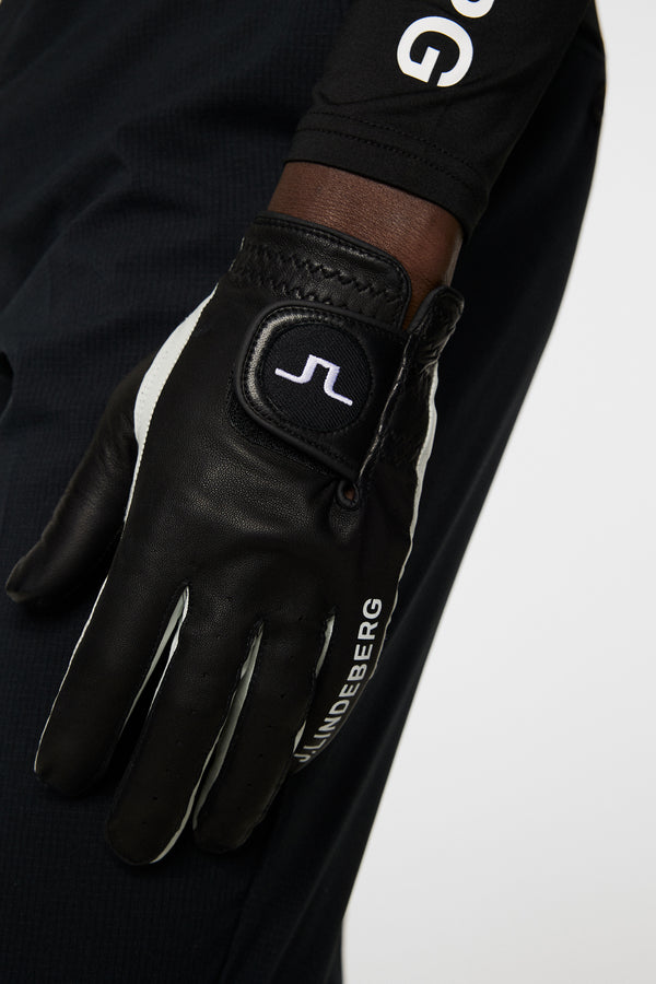 J.lindeberg Ron Leather Golf Glove A Black