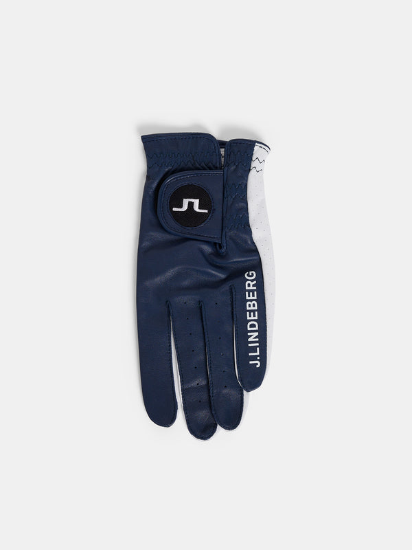 j.lindeberg Ron Leather Golf Glove A JL Navy