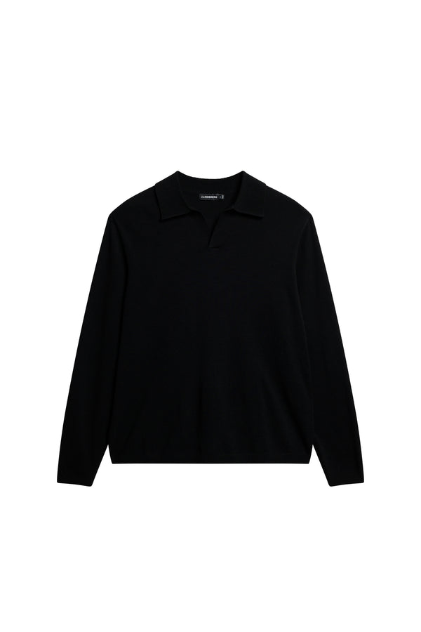 J.lindeberg Rowan LS Polo Black