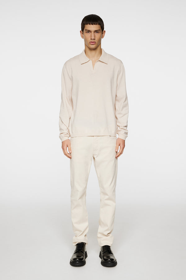 J.lindeberg Rowan LS Polo Moonbeam