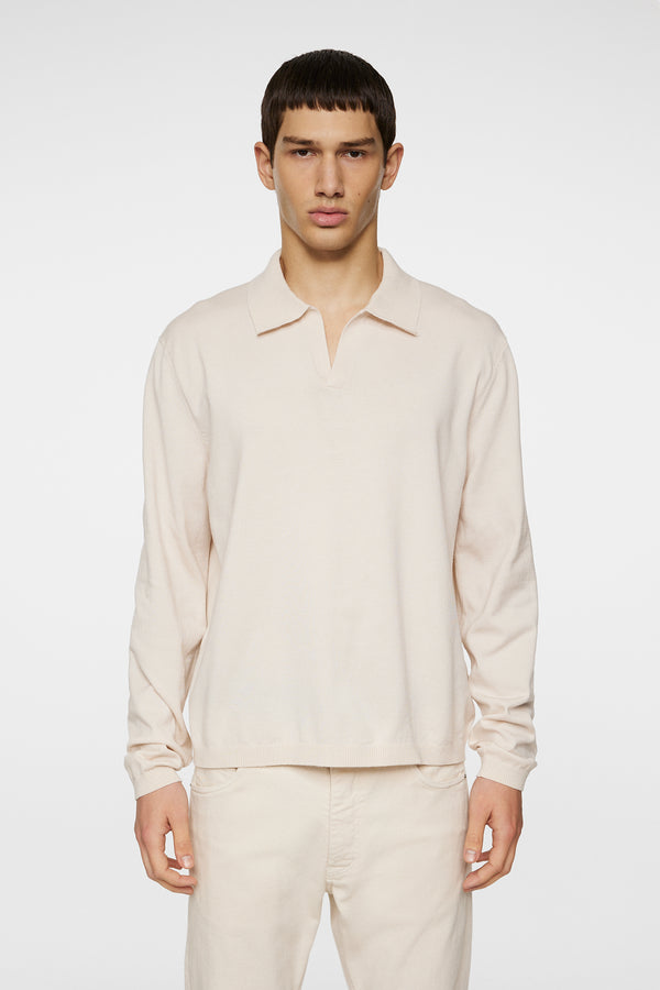 j.lindeberg Rowan LS Polo Moonbeam